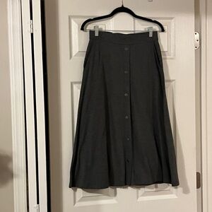 Shade & Shore Charcoal A-Line Skirt